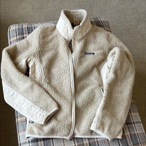 Patagonia Kids Cream Fleece Jacket